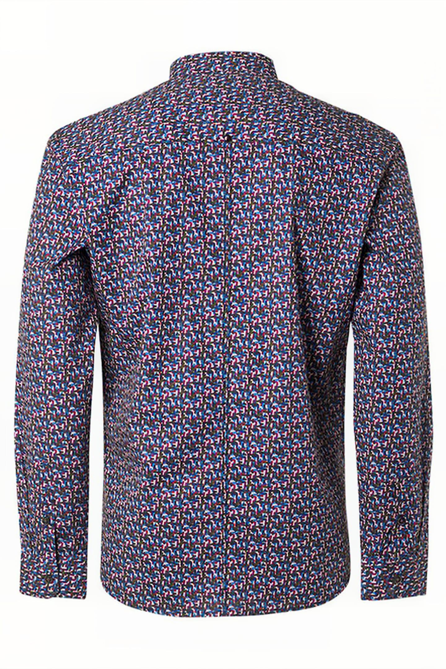 SHIRT STRETCH ALLOVER PRINTED MAUVE 5
