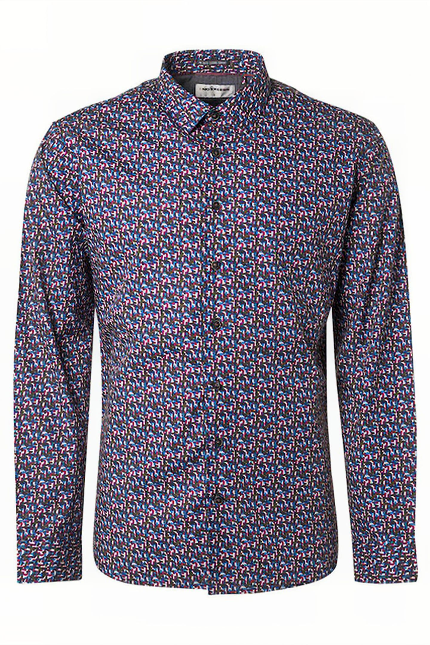 SHIRT STRETCH ALLOVER PRINTED MAUVE 4