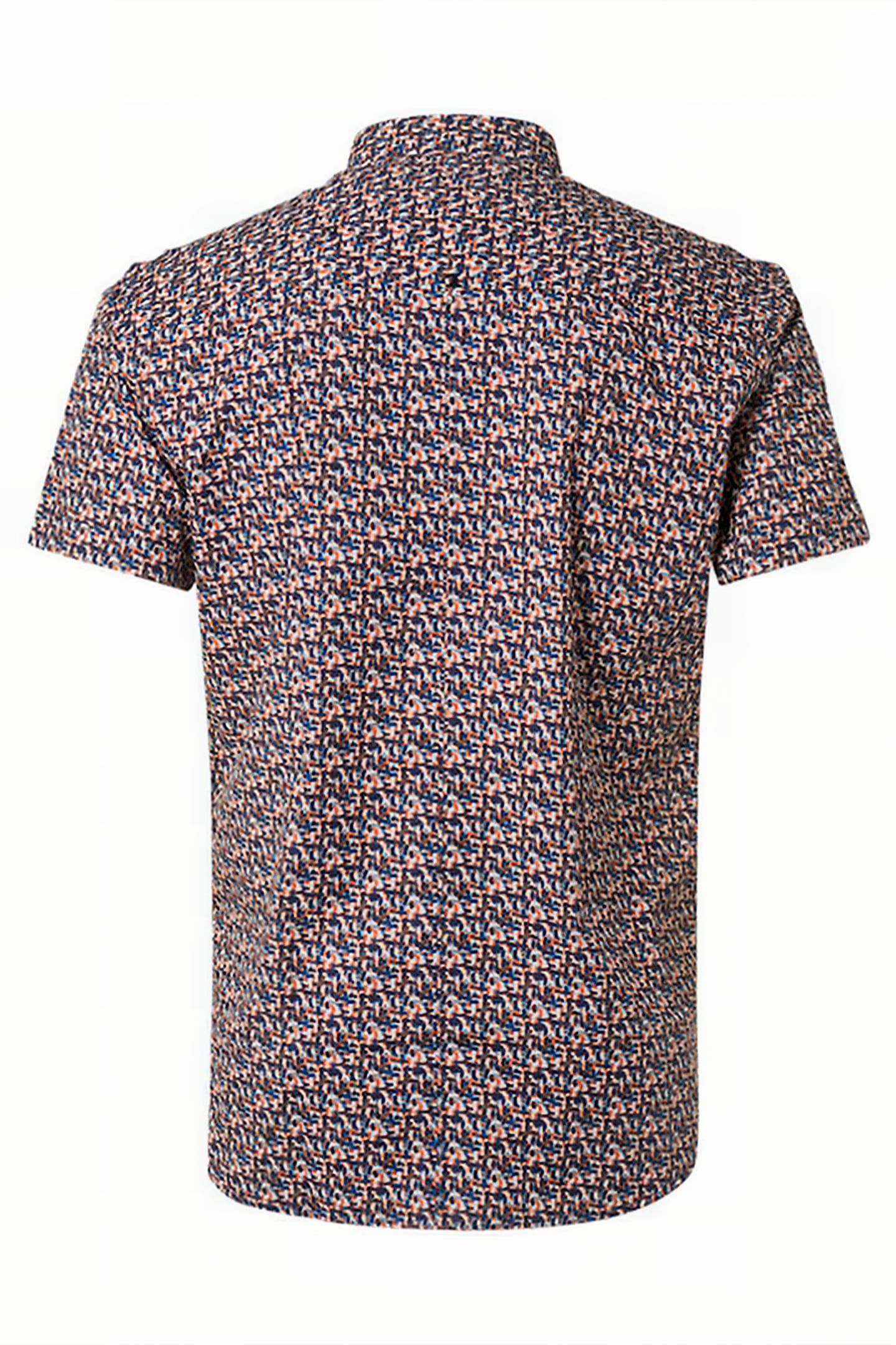 SHIRT SHORT SLEEVE ALLOVER PRINTED STRETCH PAPAYA 5