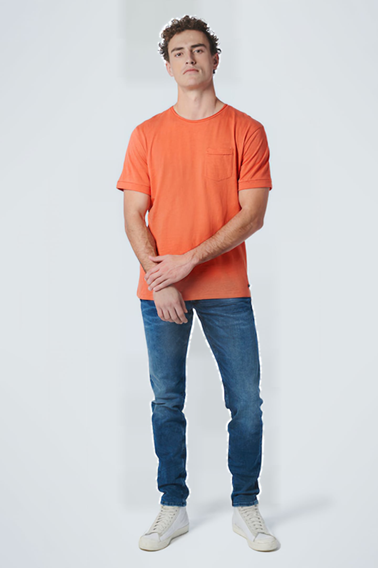 T-SHIRT CREWNECK SLUB PAPAYA 3