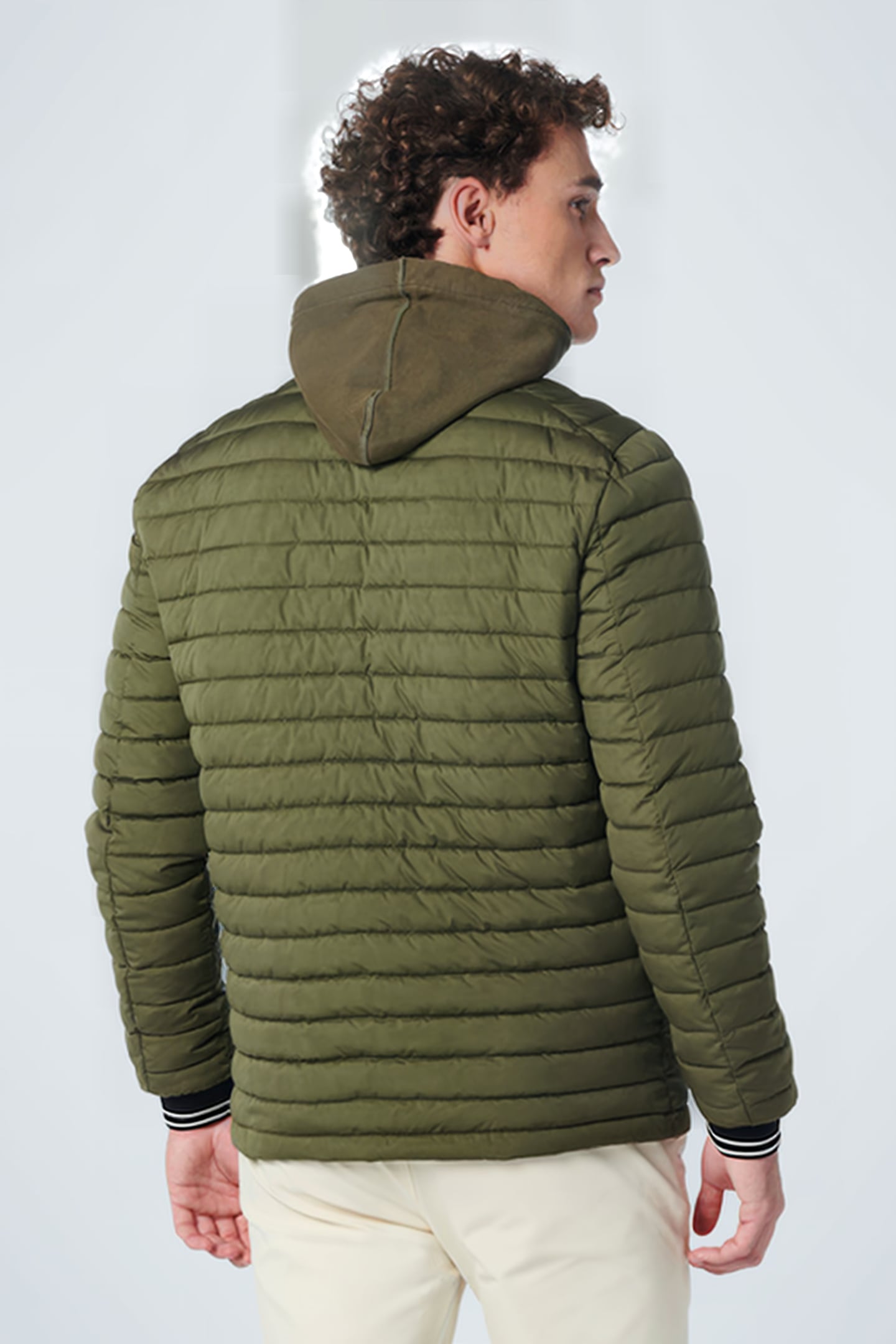 JACKET SHORT FIT PADDED ARMY 2