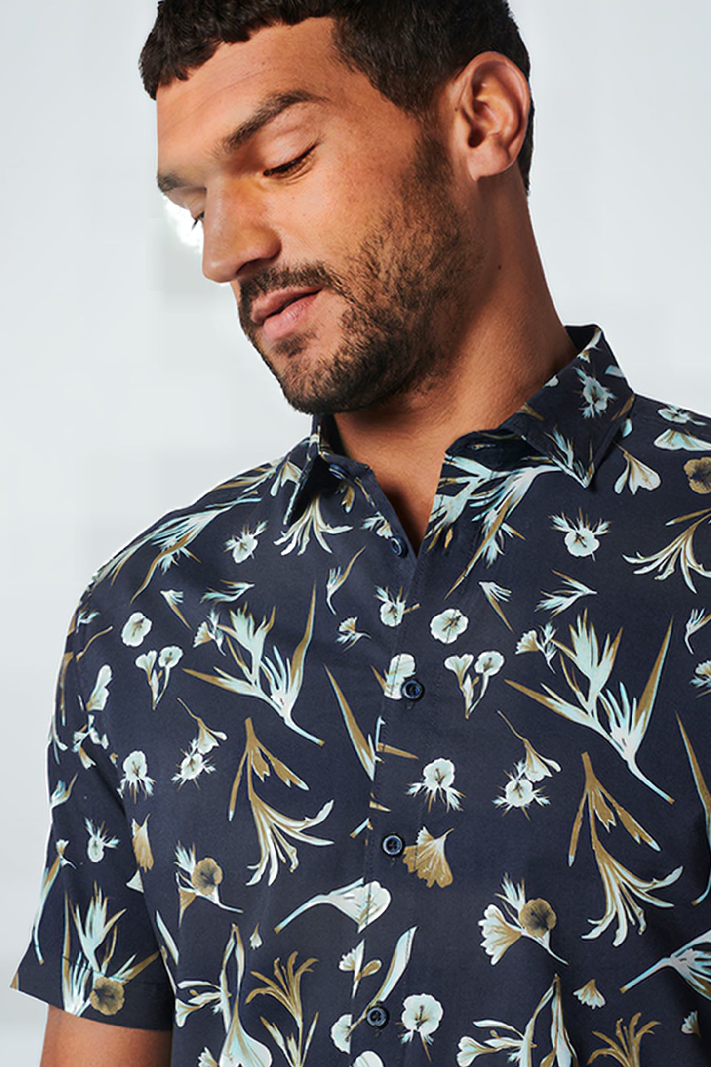 SHIRT SHORT SLEEVE ALLOVER PRINTED NIGHT 6