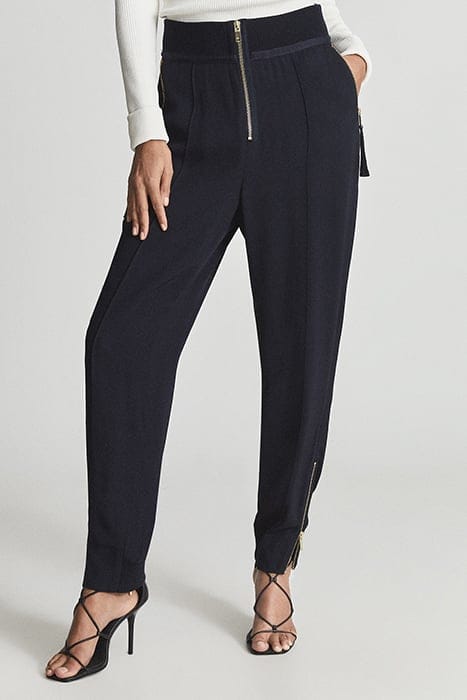 AMBER NAVY STRAIGHT PANTS — REGULAR FIT 1
