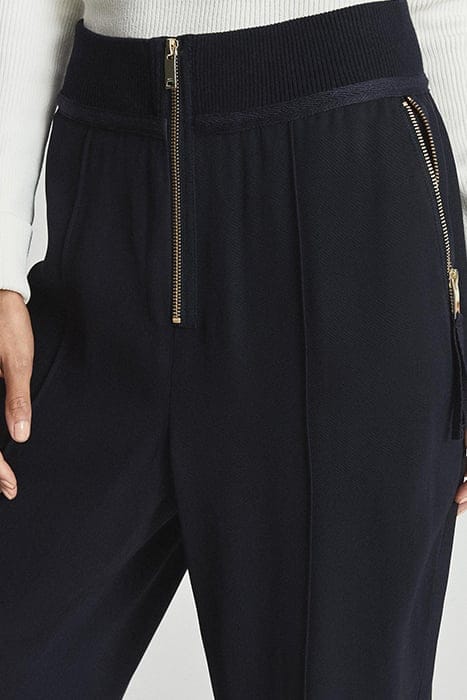 AMBER NAVY STRAIGHT PANTS — REGULAR FIT 5