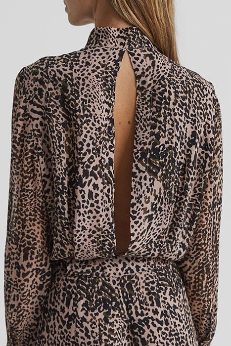 LEONA BROWN JUMPSUIT — THE MODEL IS WEARING A SIZE 8 6