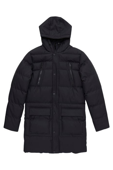 ROW LAYERED PUFFER PARKA COAT BLACK 4