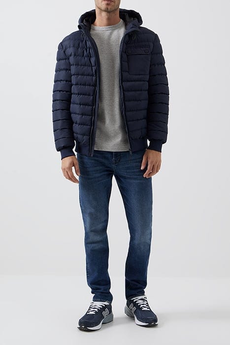 ROW HOODED PUFFER JACKET DARK NAVY 1
