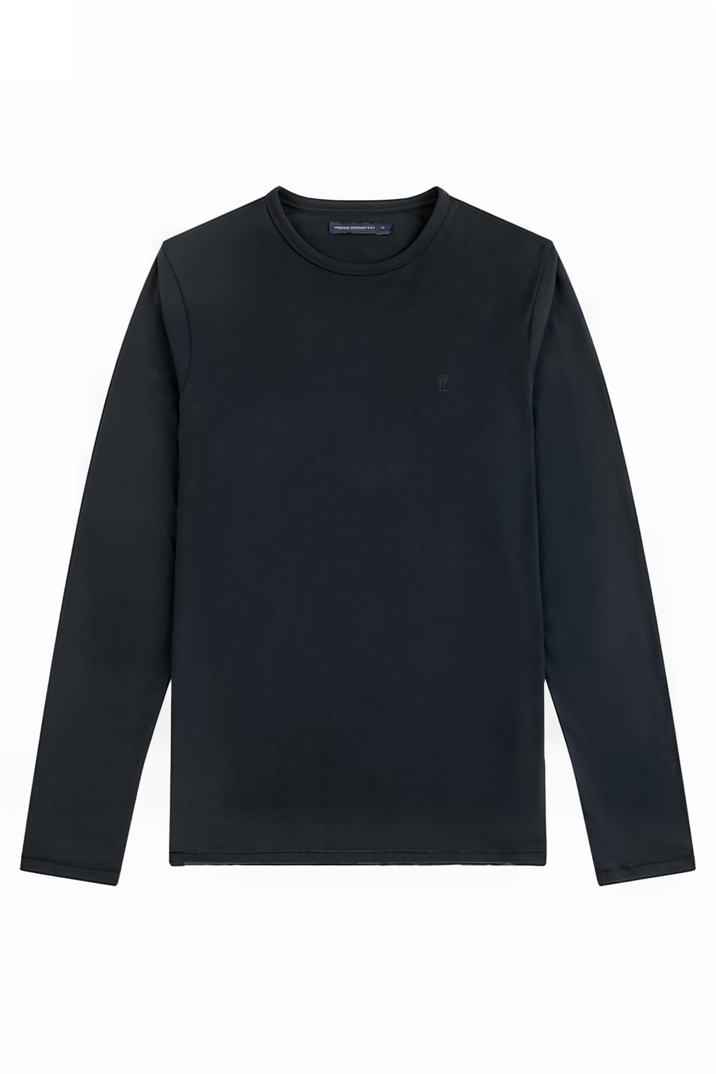 2 PACK LONG SLEEVE CREW T-SHIRT BLACK/CHARCOAL MEL 3