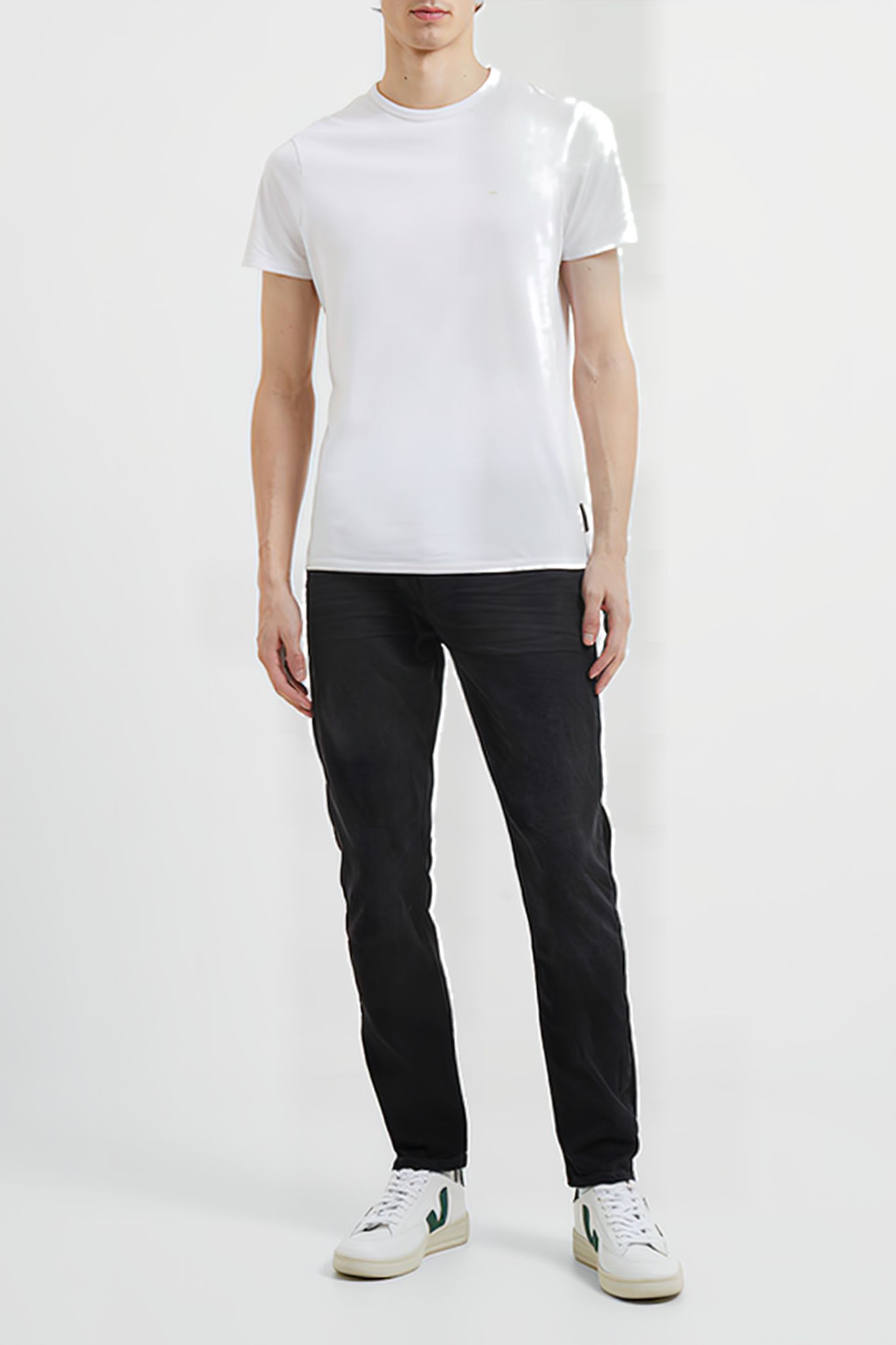 SLIM FIT STRETCH JEANS DK GREY REG 2