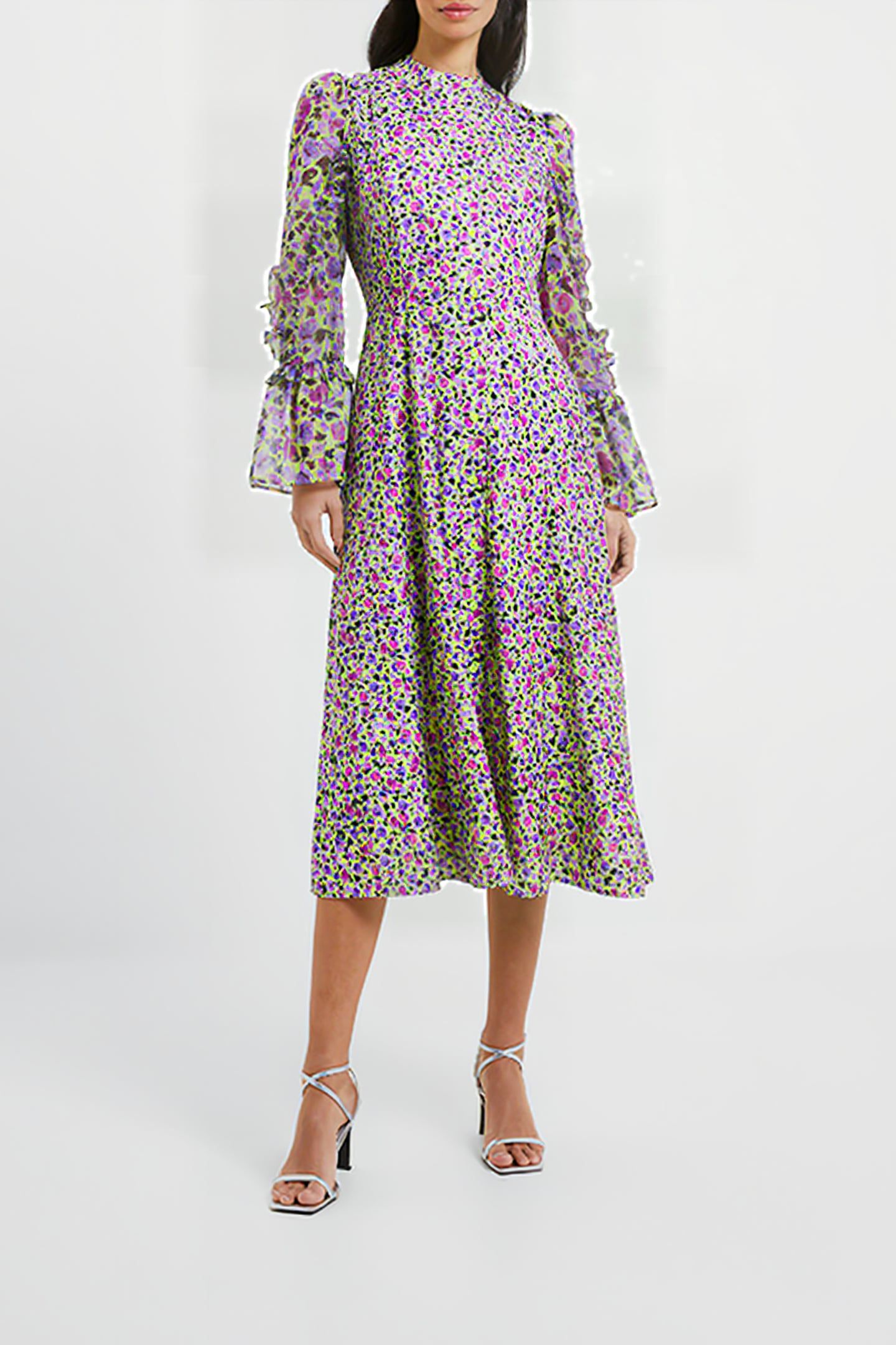 ALEZZIA ELY MIDI DRESS SHARP GREEN 1