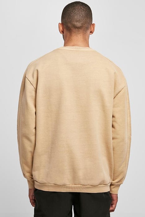HEAVY TERRY GARMENT DYE CREW UNIONBEIGE 2