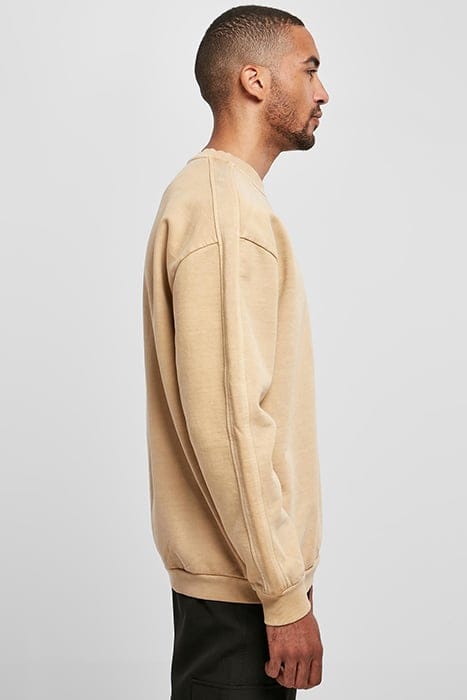 HEAVY TERRY GARMENT DYE CREW UNIONBEIGE 7