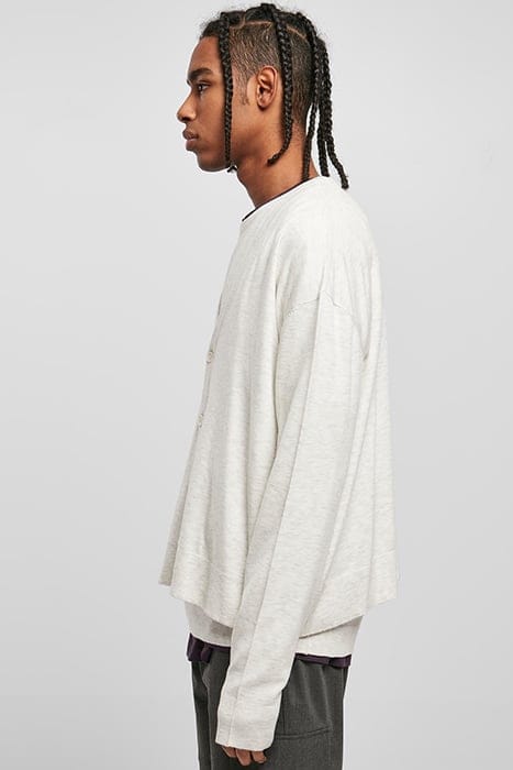 ECO MIX BOXY CARDIGAN LIGHTGREY 6