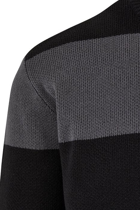 HEAVY OVERSIZED STRIPED SWEATSHIRT BLACK/DARKSHADOW 9