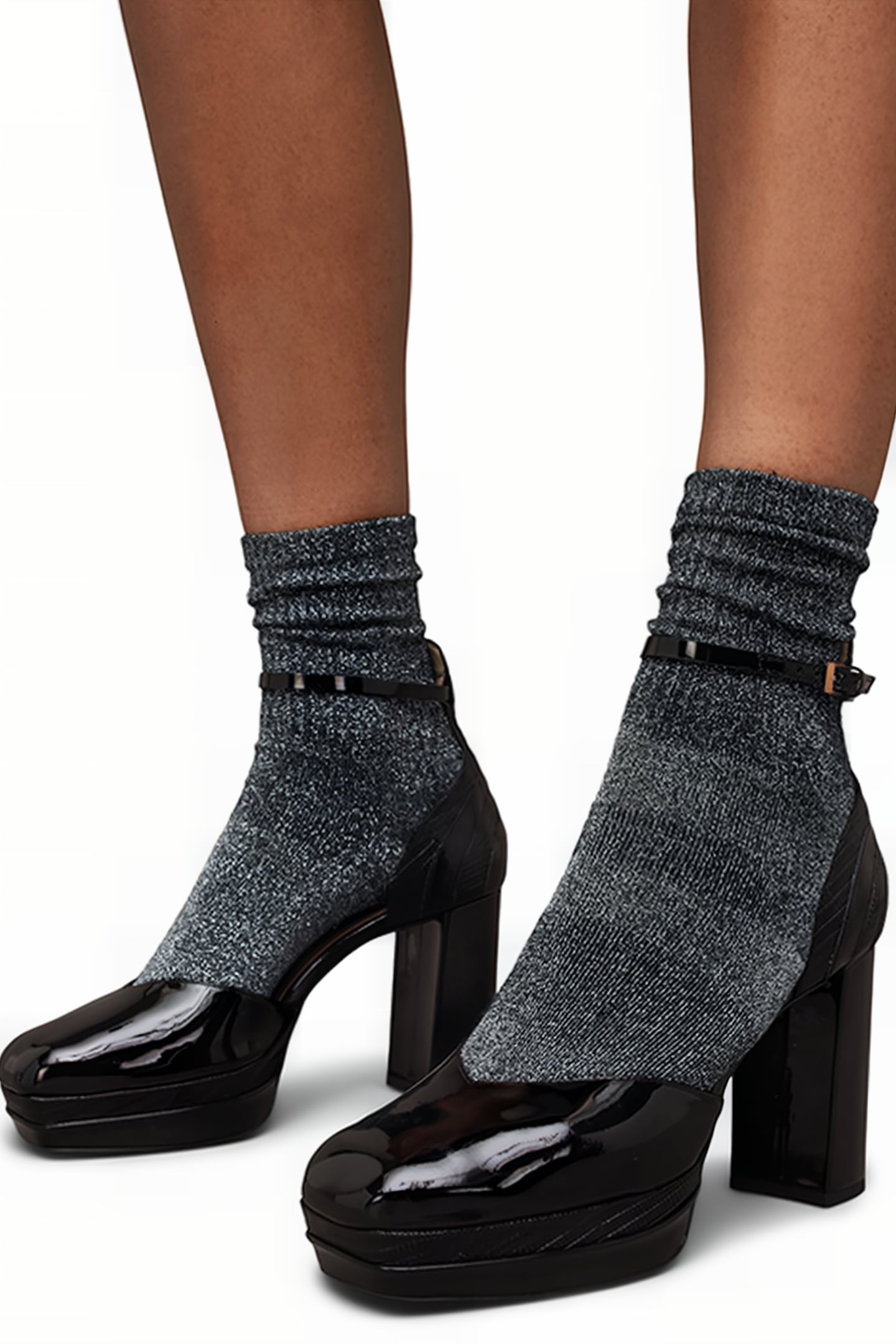 TIFFANY PLATFORM HEE BLACK SHINE 2