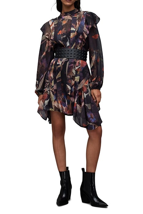 FLEUR LS TIPPI DRESS RUST BROWN 2