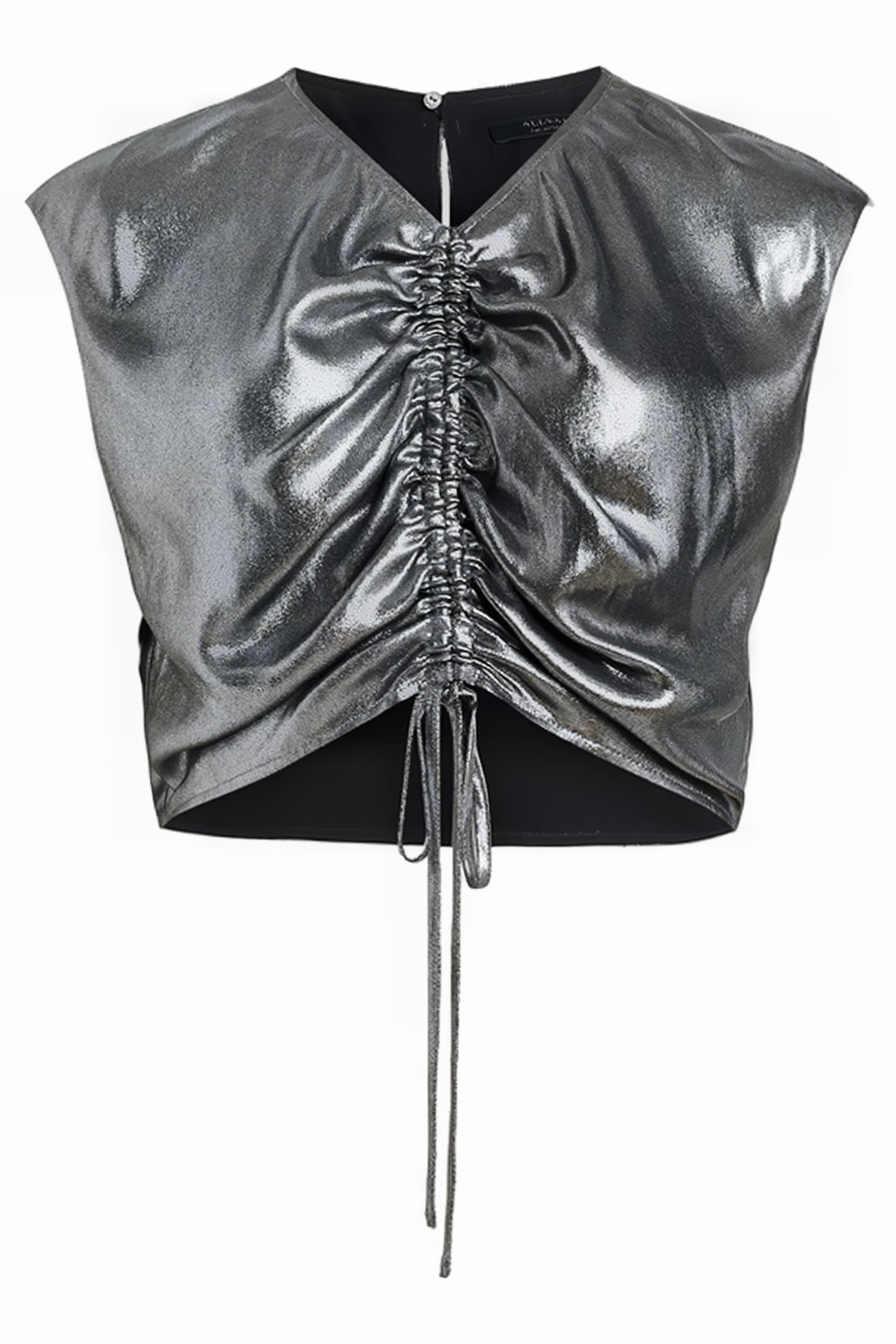 CARLA METALLIC TOP GUNMETAL GREY 4