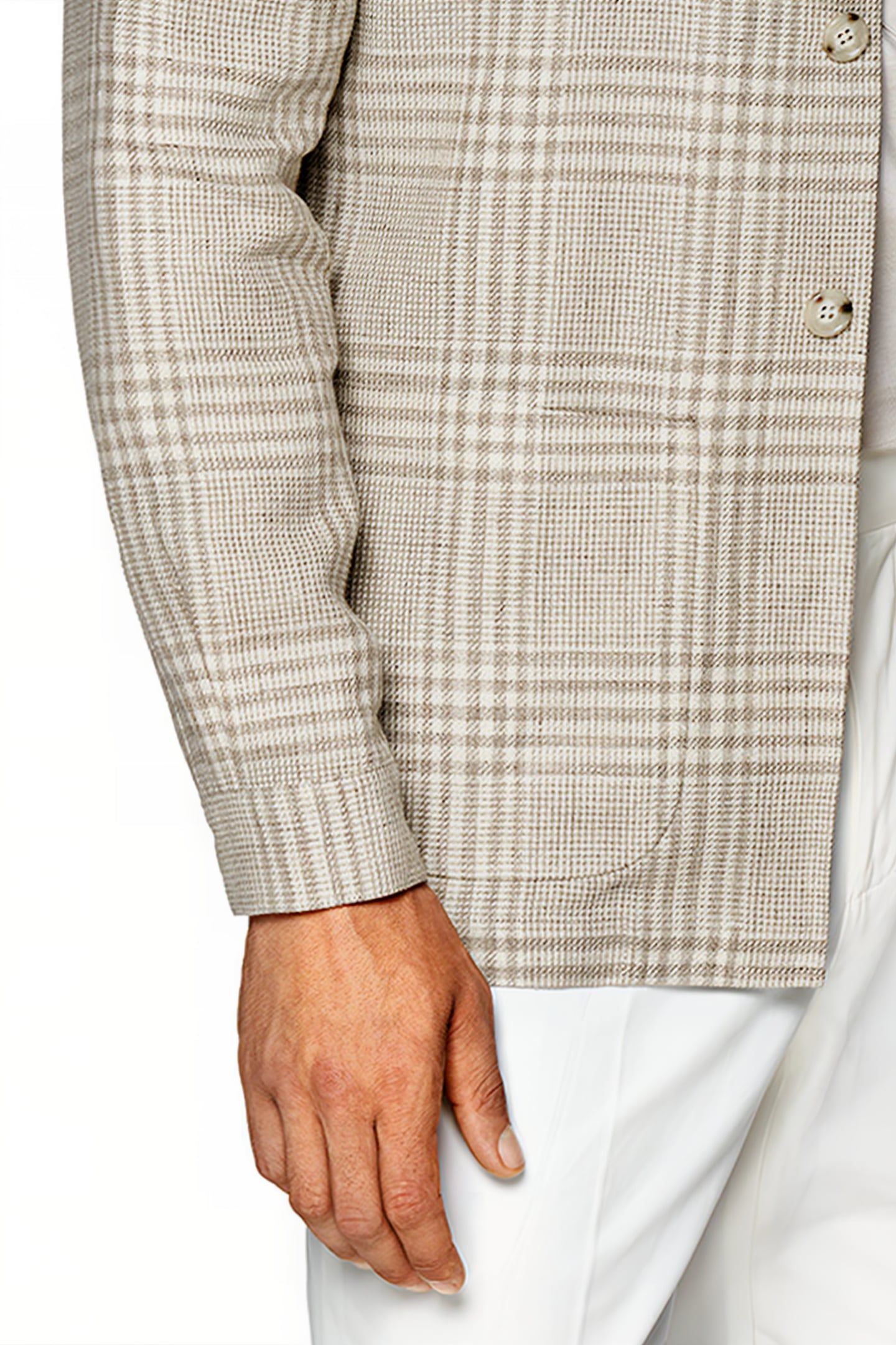 LIGHT BROWN CHECKED GREENWICH SHIRT-JACKET LIGHT BROWN 6