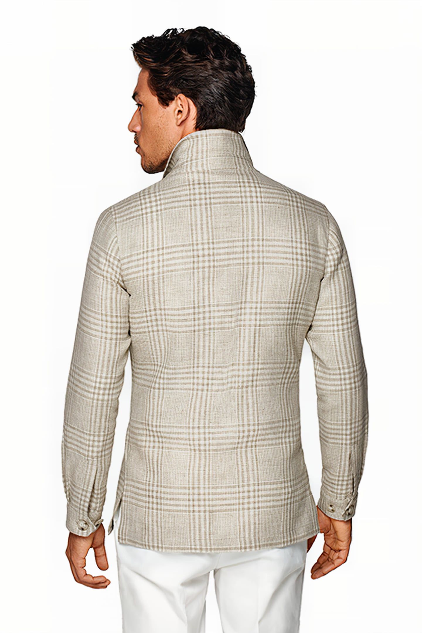 LIGHT BROWN CHECKED GREENWICH SHIRT-JACKET LIGHT BROWN 2