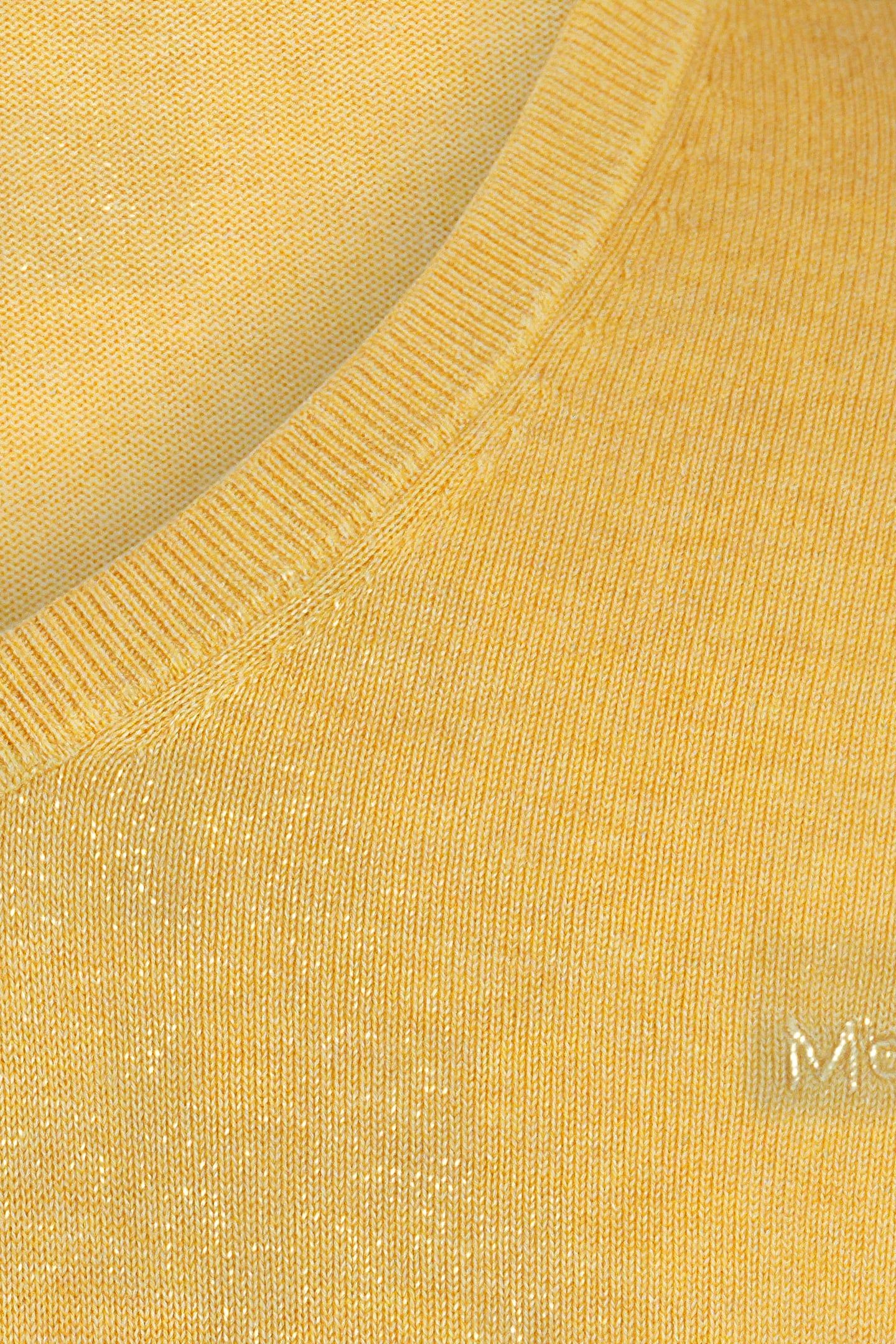 V NECK SWEATER MEDIUM YELLOW 3