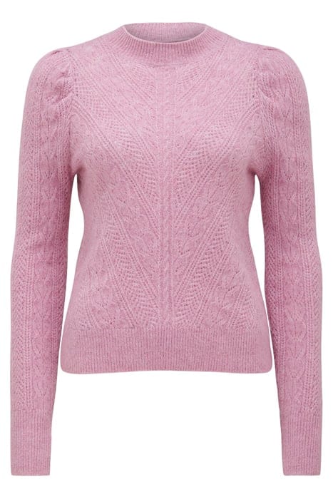VENESSA CHEVRON POINTELLE KNIT JUMPER PURPLE 4