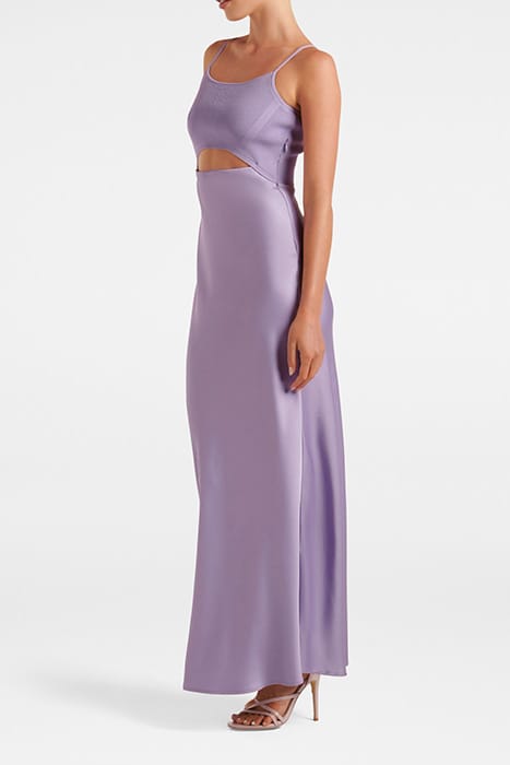 ERIKA FRONT CUT OUT KNIT DRESS BLOSSOMING LILAC 4