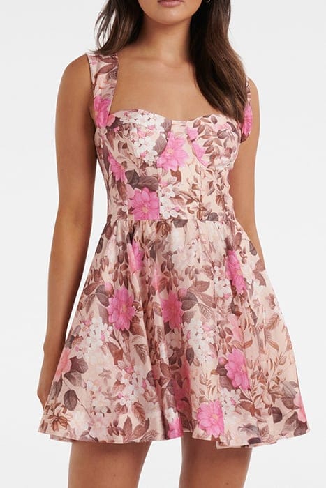 LENNOX CORSET PROM MINI DRESS LUCIA FLORAL 1