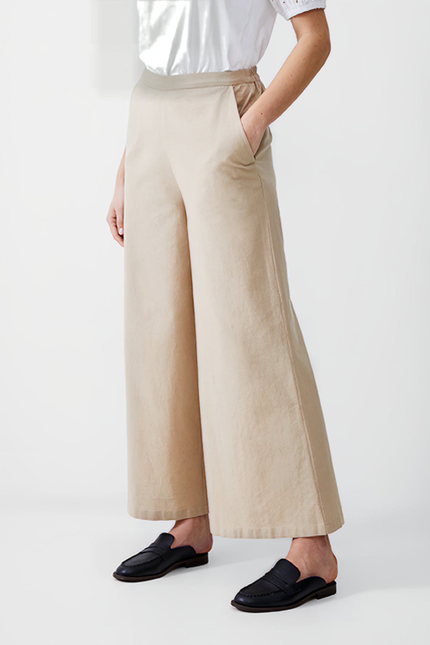 WIDE LEG LINEN TROUSER INCENSE 1