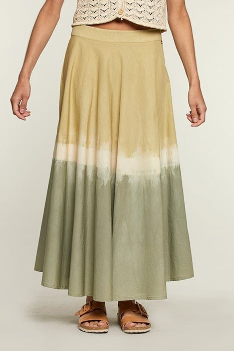 LONG TIE & DYE COTTON SKIRT 1