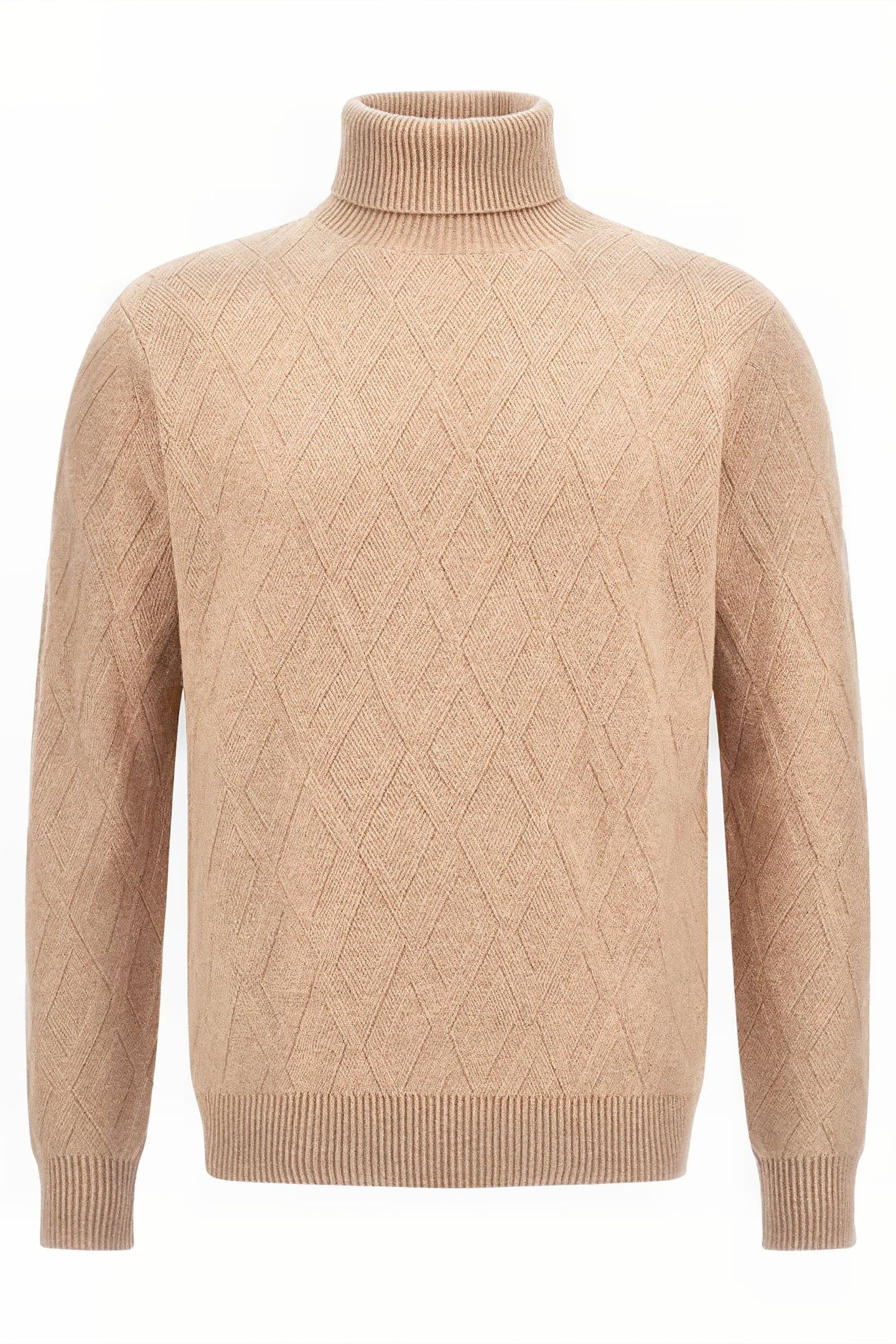 GUESS ECO LS TN RHOMBUS STITCH HERB TAN 4
