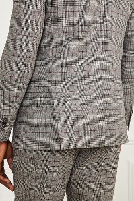 MARCIANO BY GUESS SEAN NOTCH BLAZER BLACK/WHITE/RED CHECK 10
