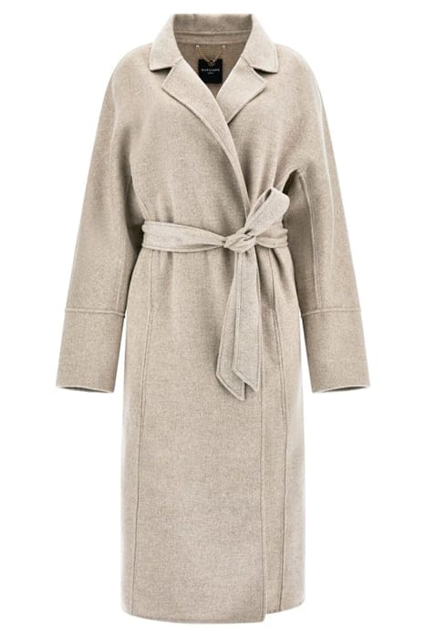 MARCIANO BY GUESS MAXIME LONG COAT LIGHT GREY WRAP MULTI 4