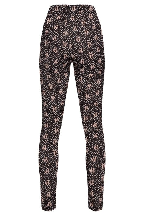 LOTO PANTALONE GEORGETTE STRET BLACK/NUDE 2
