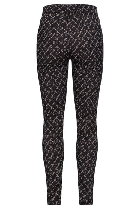 LOTO PANTALONE GEORGETTE STRET BLACK/NUDE 2