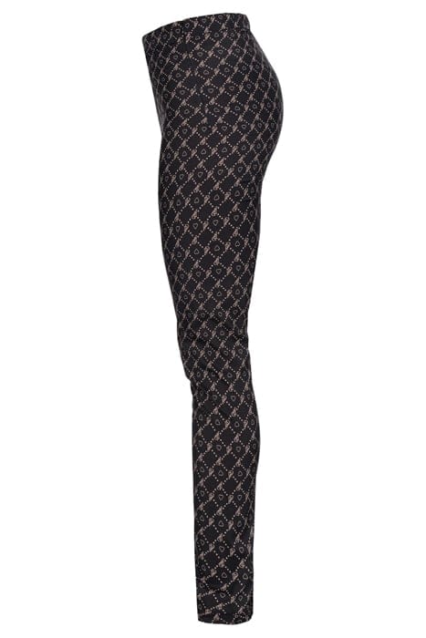 LOTO PANTALONE GEORGETTE STRET BLACK/NUDE 3