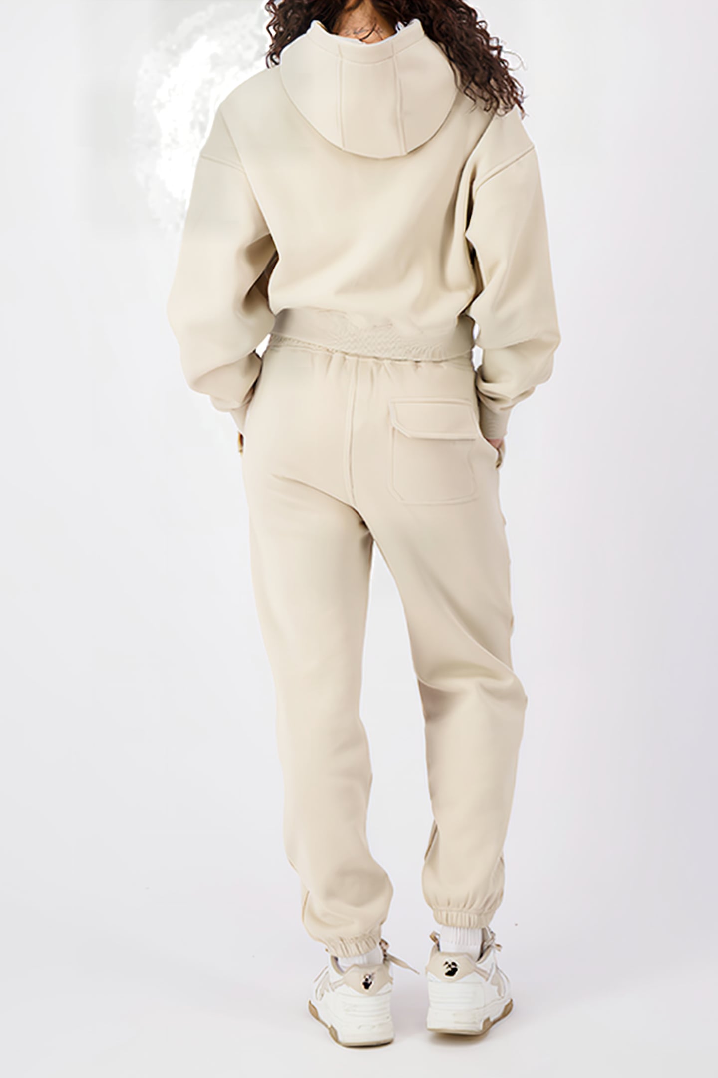 MONOGRAM HOODY SAND 3