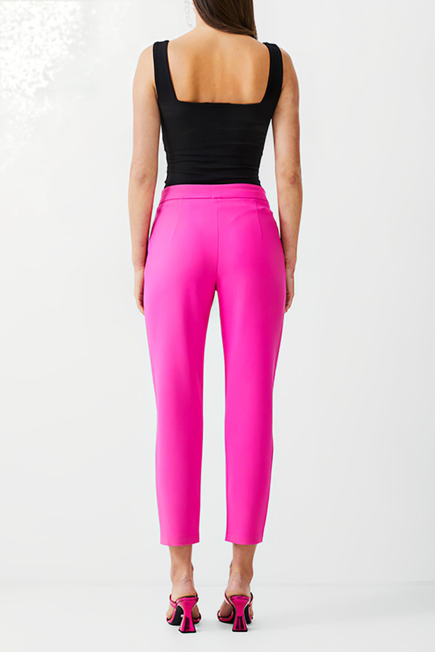 TAILORED TAPERED ANKLE TROUSER WILD ROSA 3