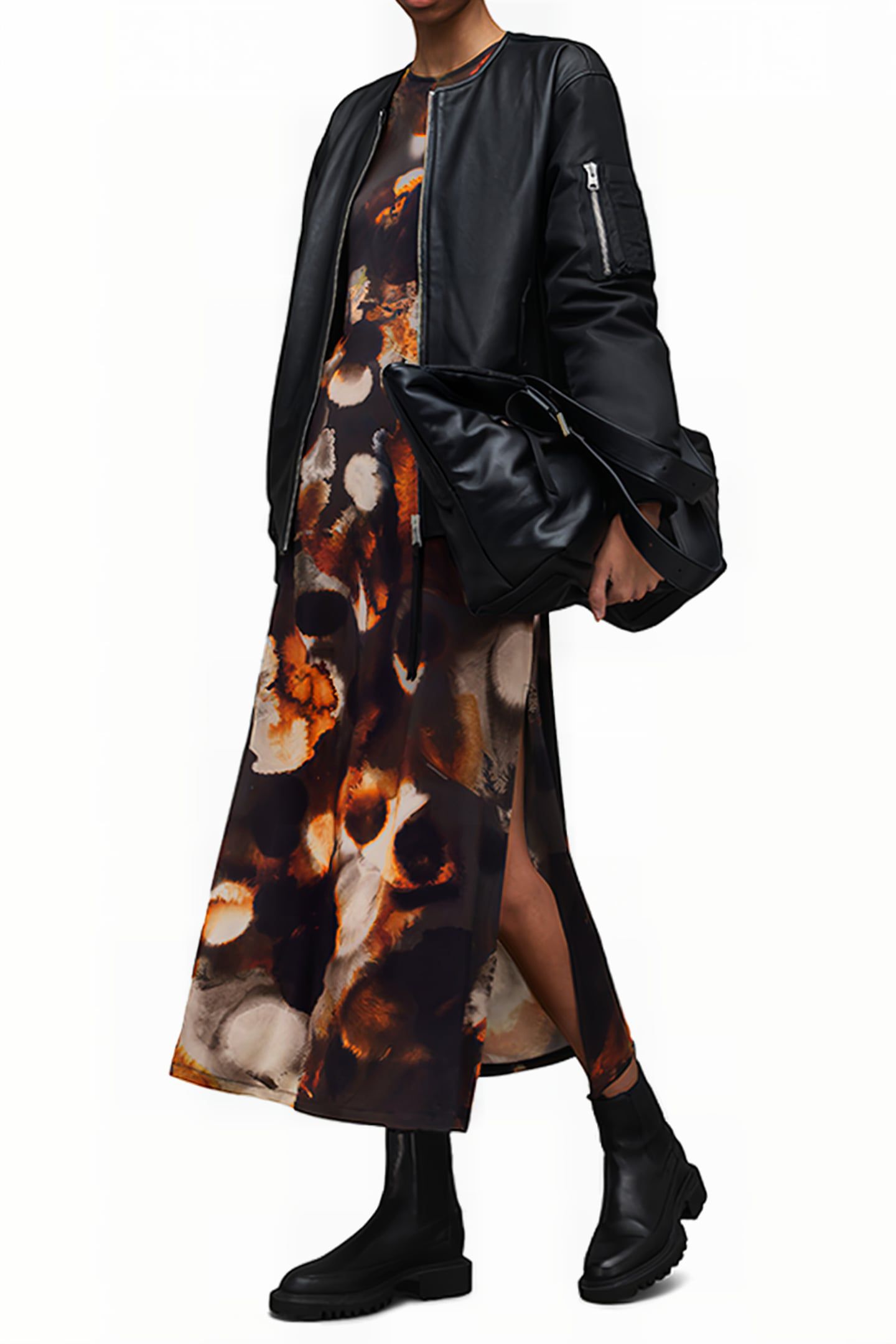 KATLYN MARS DRESS RUST BROWN 5