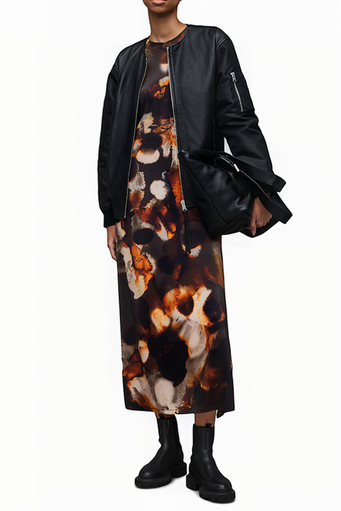 KATLYN MARS DRESS RUST BROWN 4