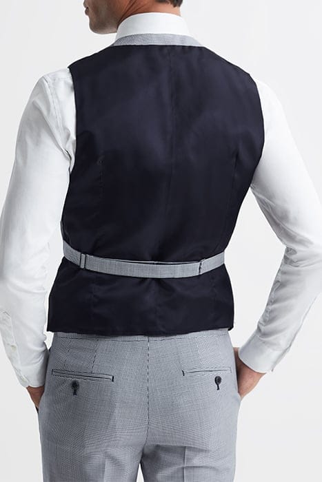 GRANGE HORS NAVY/WHITE WAISTCOAT — SLIM FIT 2