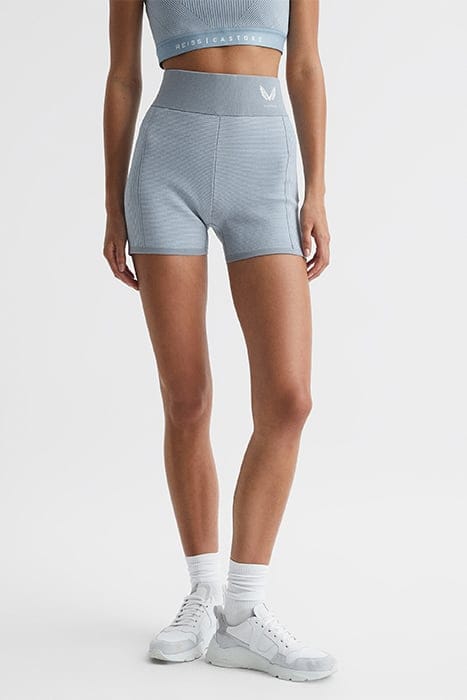 LITA-RIBBED SPORTS SHORTS BLUE 1