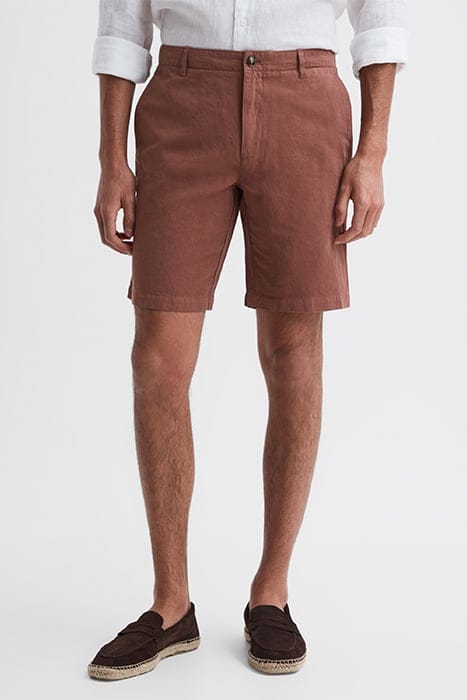 EZRA CASUAL SHORTS RUST — 1