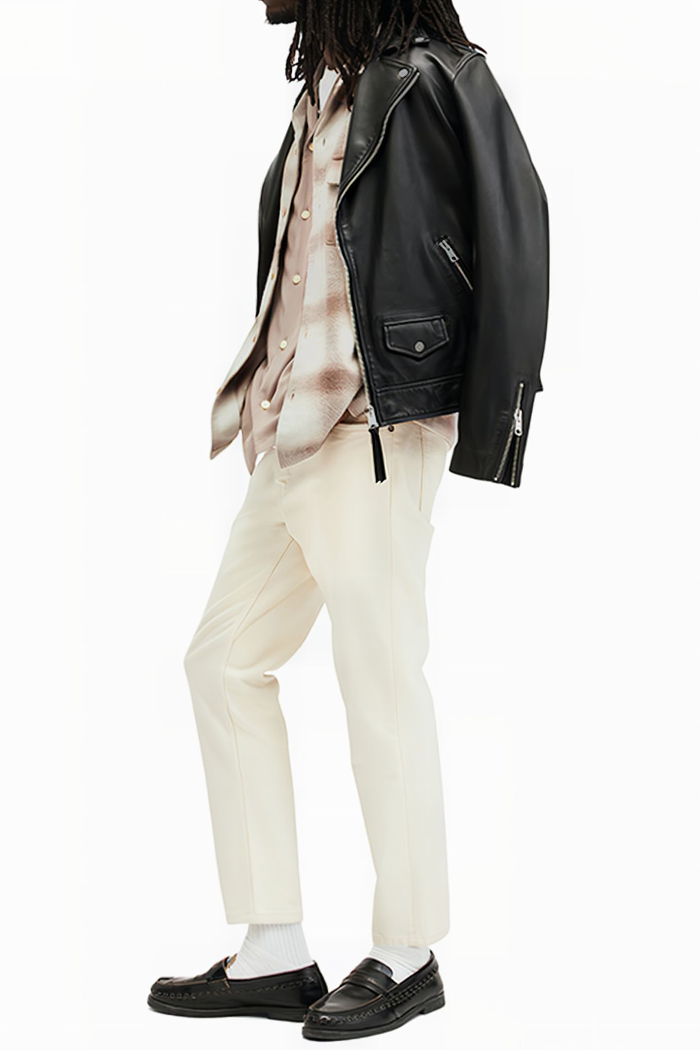 KNOLL LS SHIRT OATMEAL WT/CHESTNU 6