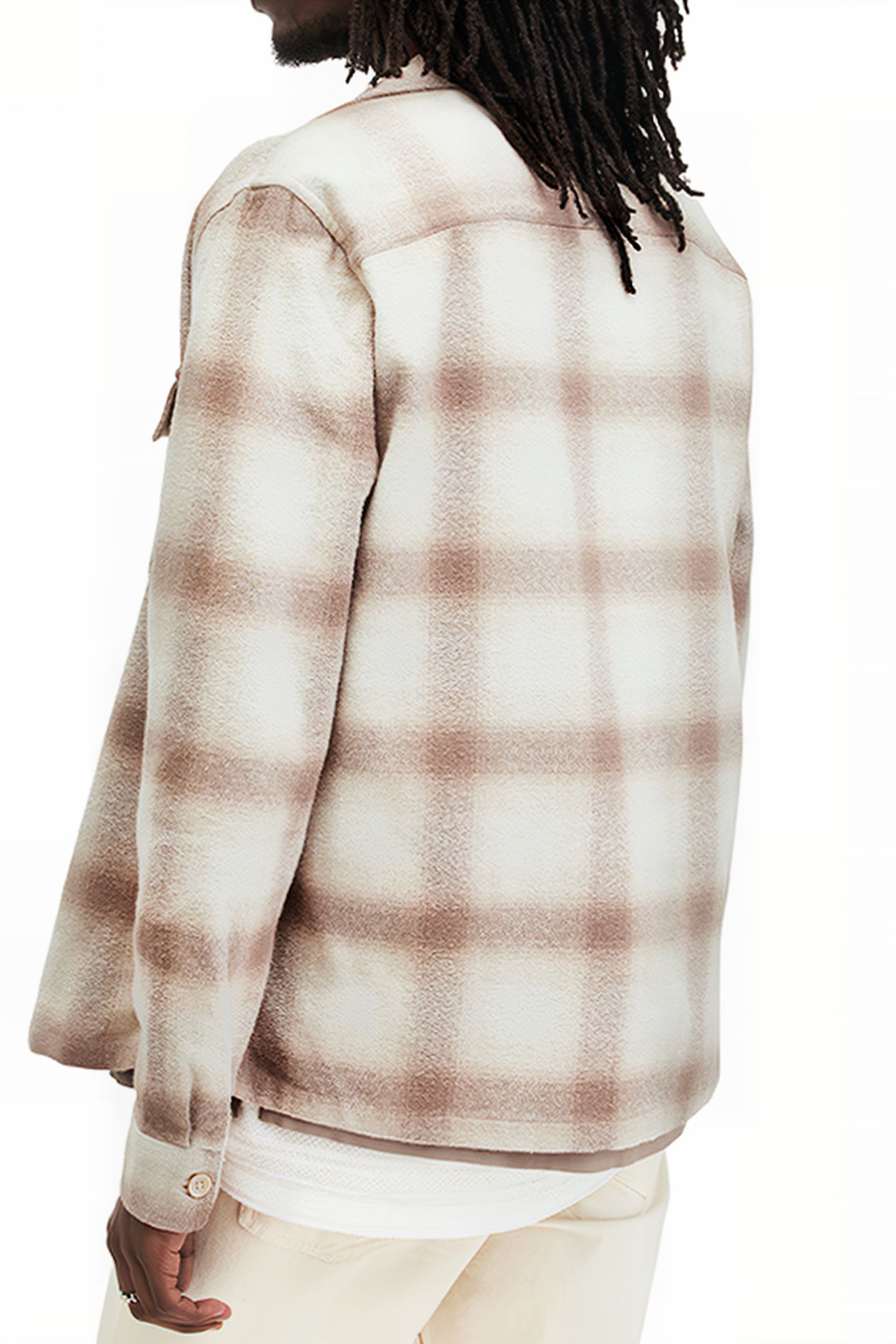 KNOLL LS SHIRT OATMEAL WT/CHESTNU 2