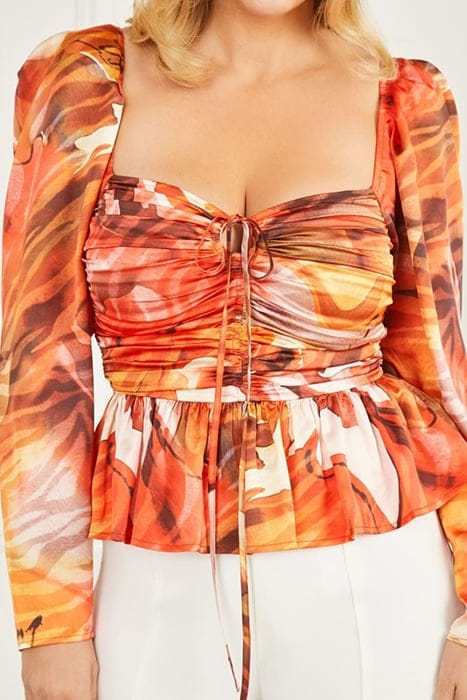 MARCIANO BY GUESS SPEAKEASY TOP DREAMER PRINT 7