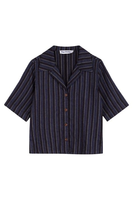 MORRIGAN BLUE LINEN STRIPE 3