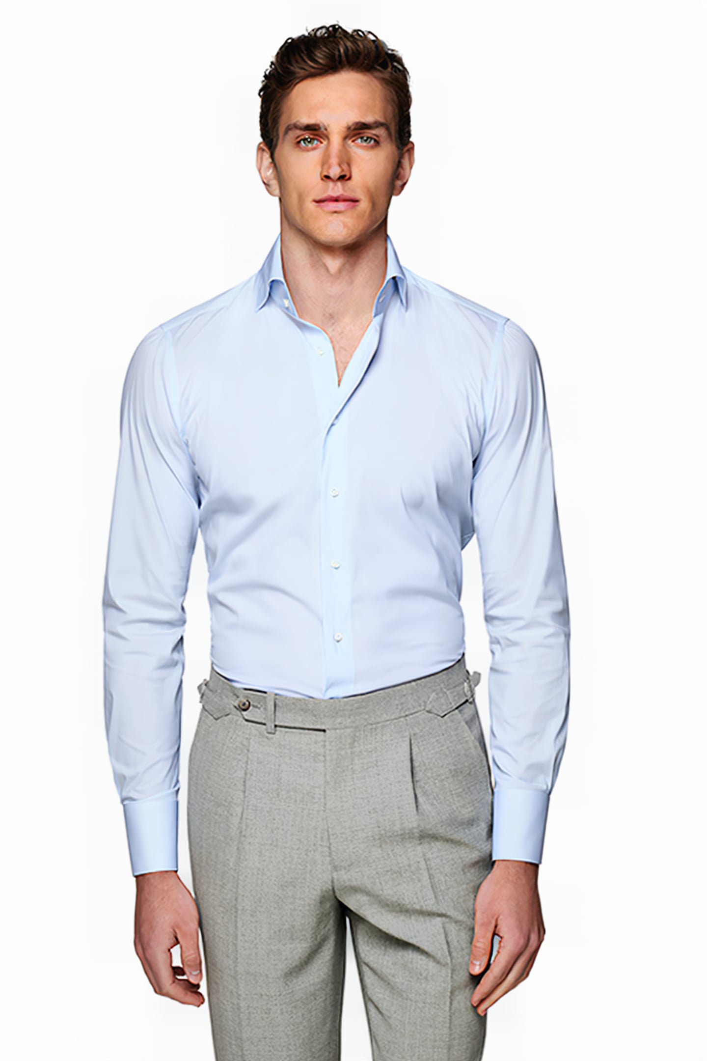 LUXURY STRETCH L.BLUE HAIRLINE LIGHT BLUE 1