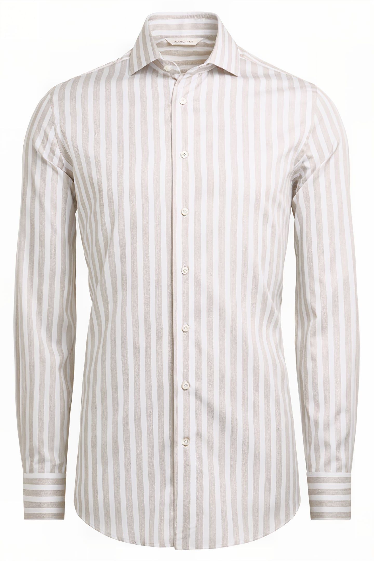 SAND STRIPE COTTON TENCEL LIGHT BROWN 4