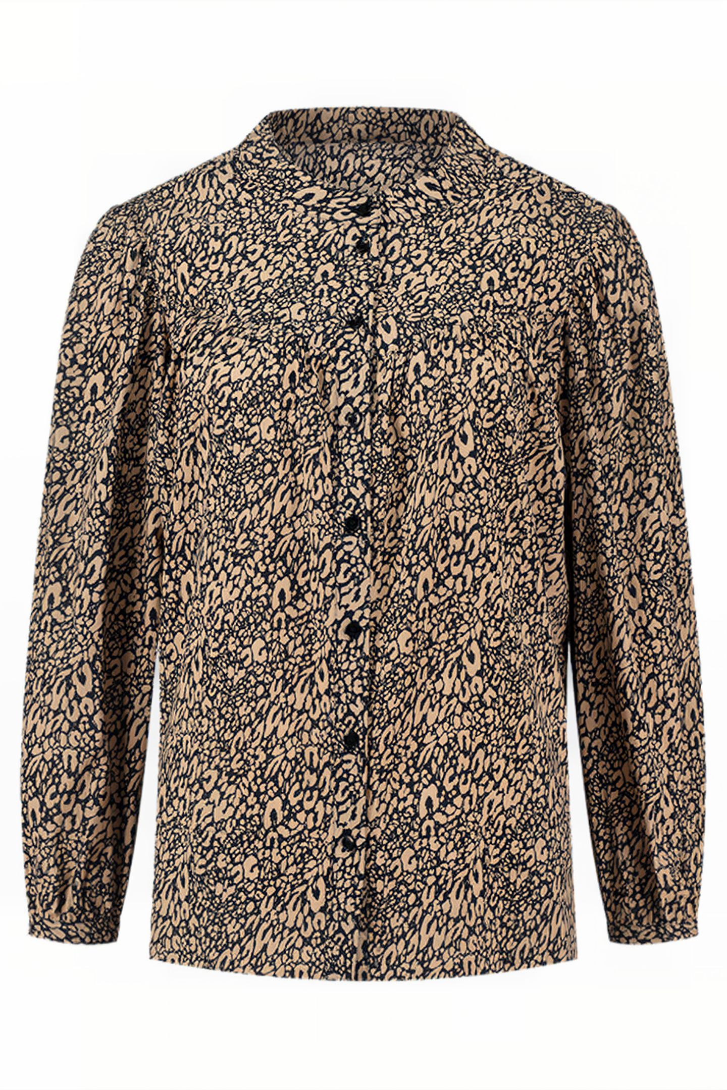 ROCHA BLOUSE BLACK/TAUPE 1