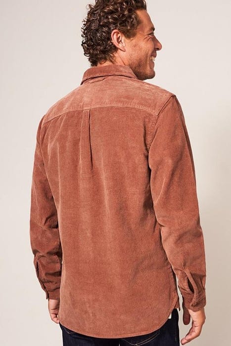 WHITWICK CORD SHIRT DEEP BROWN 2